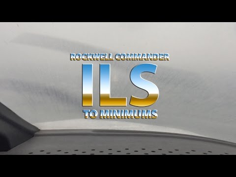 ILS to minimums Southend EGMC AC11 Rockwell Commander