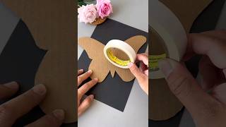 DIY Cardboard butterfly craft | DIY With Leaf 🍃 |#diy #art #craft #butterfly #shorts #viral