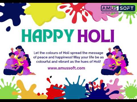 🎨 Happy Holi from AMUS Soft!
