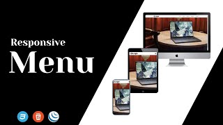 How to create responsive menu bar with HTML CSS and Javascript
