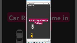 Car Racing Game in Python using Pygame | Python Game Development Tutorial #shortsyoutube