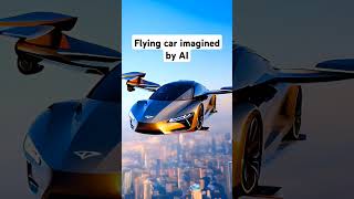 Future of Transportation: Flying Car with Wings 🚗✈️ | AI Generated #Shorts