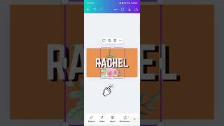 Make a floral text design with your phone using canva #viralvideo #graphicdesign @canva