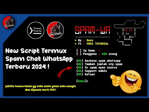 FREE TUTORIAL - Cara Spam Wa & Sms Menggunakan Termux Terbaru 2025 !