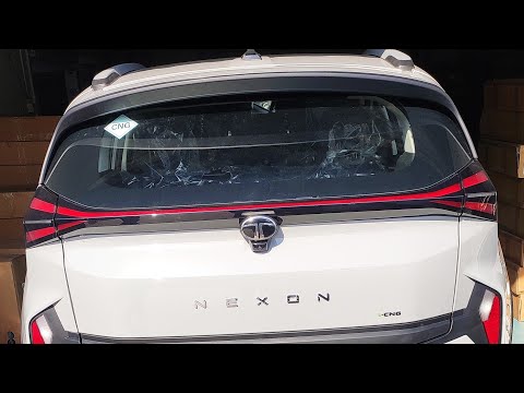 Nexon iCNG Pure Plus S Pure Grey Exterior and Interior view 2025 | Nexon CNG