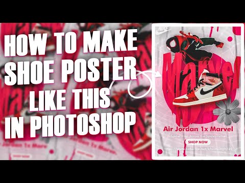 spiderman across the spider verse miles shoe poster design in photoshop #spiderman #milesmorales