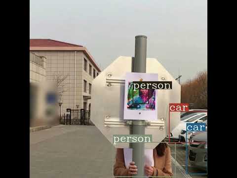 Practical adversarial attack agaisnt the object detector (YOLO V3)---Appearing attack