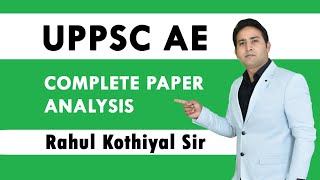 uppsc ae paper analysis | uppsc ae paper pattern | uttar Pradesh ae previous year paper by rahul sir