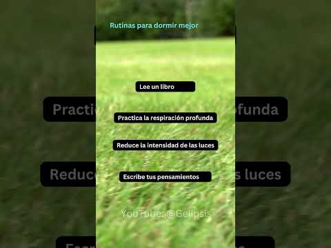 Rutinas para dormir mejor - Gelipsis