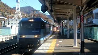 JR貨物中央本線貨物列車通過(大月)