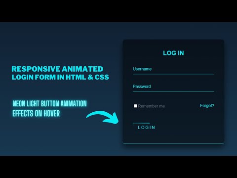 How to Make Login Page for Website Using HTML & CSS