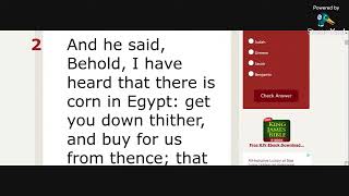 Bible Reading #Genesis Ch 42 #KJV #learning #english #bible #audiobook #wordofgod #reading Video 302