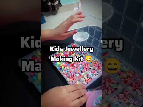 KIDS JEWELLERY CRAFTING KIT 📿 BEADS SET 😁 CBS KIDS STORE #kidscrafts #diykidscraft