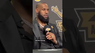 LeBron James reacts to breaking NBA scoring record. #apnews #lebronjames #nba #kareemabduljabbar
