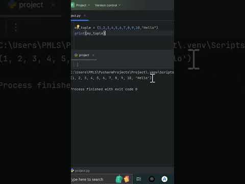 Tuple in python || definition+code  #python #coding #pythonprogramming #viral #fyp