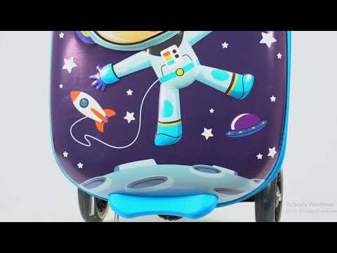 Carry-on Scooter Suitcase for Girls - Kids Luggage