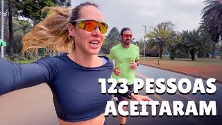 WE CHALLENGE PEOPLE IN A RACE