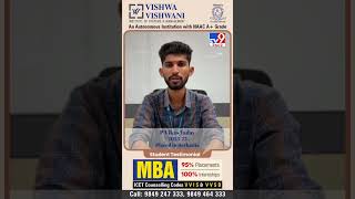 Top MBA Institute in Hyderabad | 100% Placement Support – Vishwa Vishwani -TV9