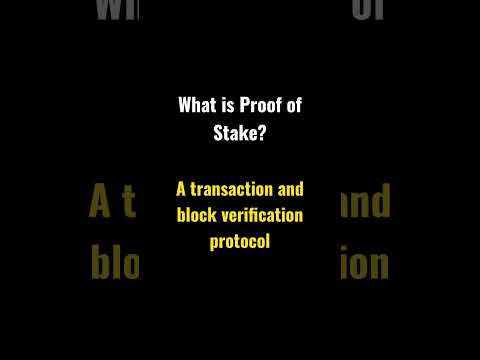 What is proof of stake. #blockchain #solidity #smartcontract
