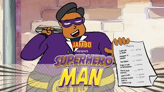 Superhero Man: Life Of A Broke Superhero ft. Rohan Shah | Jambo | Indian Animation