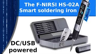 Electronics - The F-NIRSI HS-02a DC powered smart soldering iron.