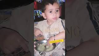 Cute baby Ali Hassan Noodles Eating Style 😂 #viral #foryou #baby #alihassan #shorts