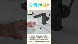 Transform your bathroom with our stylish faucets. 🔩💡 #DesignMasterpiece #FaucetGoals #GraceMe