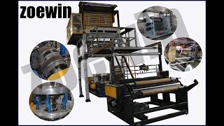 inverter control high speed pe film blowing machine with 1 color in line