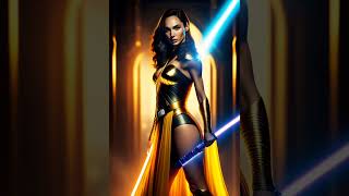 ask aı tondraw gal gadot jedi #askingai #aidrawing #aidraw #futuristic #jedi #starwras