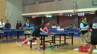 20171029 全國醫師盃桌球賽 女會員組決賽   李旻珊 vs  張耘甄 Set 2