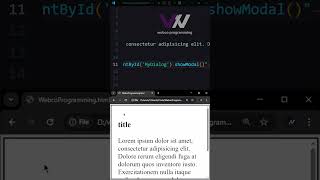 PopUp & Modals in Html (no framework)  | HTML Short Tutorial