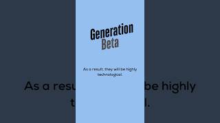 Generation Beta is here!  Born 2025-2039 #genbeta #babyprediction #baby