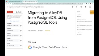 Migrating to AlloyDB from PostgreSQL Using PostgreSQL Tools || #qwiklabs || #GSP1085