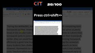 "Effortlessly Increase Font Size in MS Word: A Detailed Guide"|| Day 28 for 100 Days Challenge