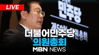 🔴[LIVE] 더불어민주당 의원총회 25.01.08 | MBN NEWS