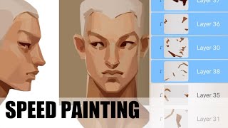 Digital Painting - Skin Coloring / Rendering Process