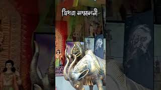 মশারির মধ্যে মা দূর্গা