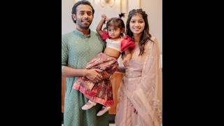 Arjun Ashokan with his wife and daughter #arjunashokan #anandsreebala #shorts #actorsfamily#newmovie