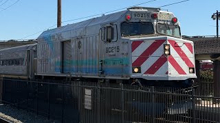Amtrak NPCU 90215 Train 1785 arrived and departing at Old Town Trolley and Coaster Station in SD