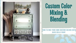 Custom paint color mixing & Blending on furniture