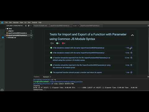 NXT WAVE | Node JS | Import and Export a Function with Parameter | Coding Practice 1 | Sol.