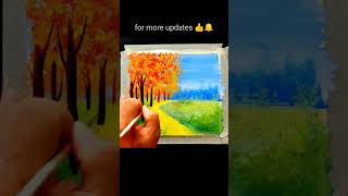 Easy and creative painting ideas for beginners #shorts #art #painting #easy #satisfying #nature