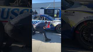 Aslan is one of the newest pit crew athletes to jack a race car. #pitstop #nascar #fyp