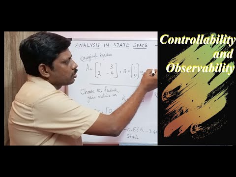 The Concept of Controllability and Observability | Lecture 3 | Analysis in State Space / Variables