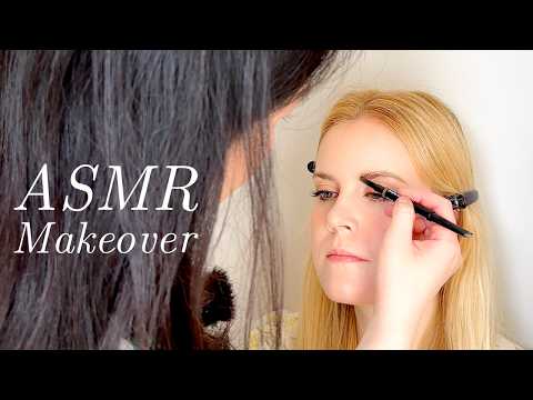 ASMR Makeup and Hair for Summery Beachy Waves ☀️🍉🕶️