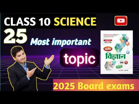 10th Science के 25 महत्वपूर्ण 😎topic 2025 | Important topic for up board exams 2025🏅 |