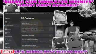 Bubble Gum Simulator Latest BEECON HUB Script✨ Auto-Minigames,Auto-Secret,Rift Finder,Auto-Bubble😎