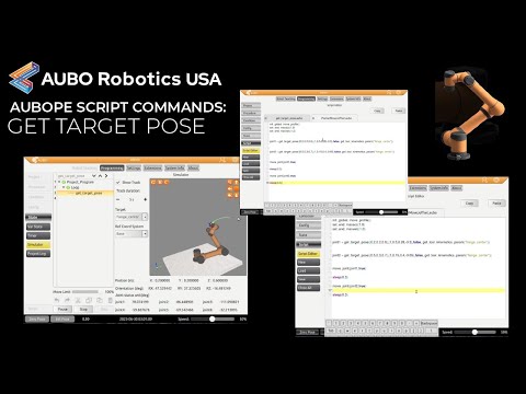 AUBOPE Tutorial- Script Commands: Get Target Pose