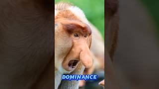 Amazing Nose 😃 of Proboscis Monkey #shorts #animals #proboscismonkey