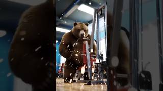 When Bhalu Hit the Gym #ai #aivideo #aivideoshorts #bear #gym